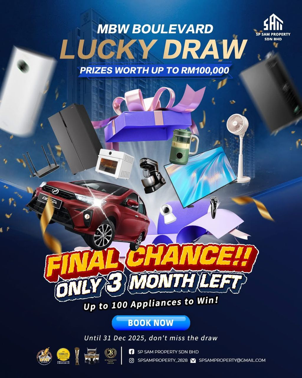 MBW Boulevard Lucky Draw｜Only 3 Months Left  —  Make Your Dream Home a Reality &amp; Win Amazing Prizes!!